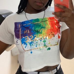 Drippin’ in finesse cropped tee